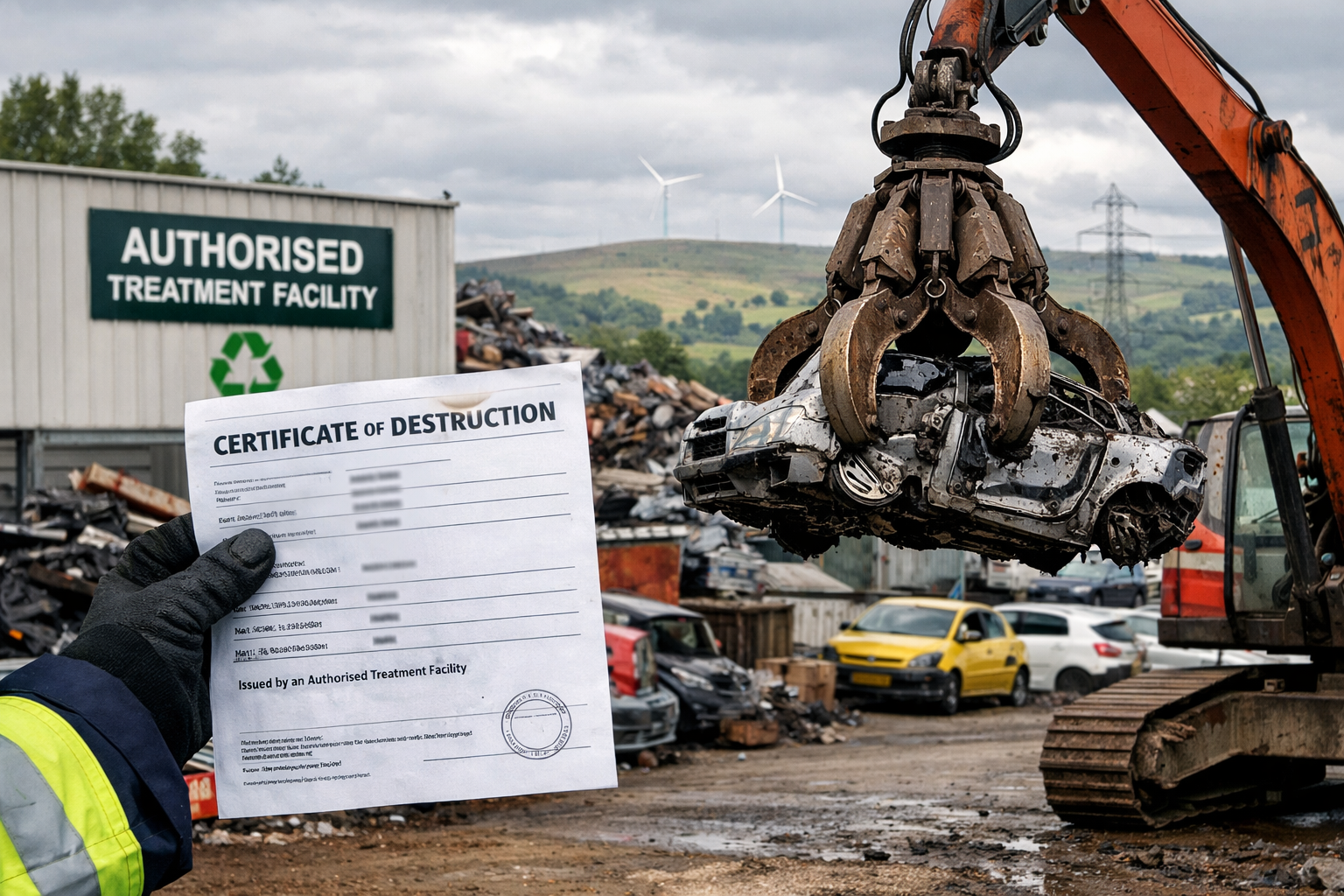 Legal vehicle disposal and Certificate of Destruction